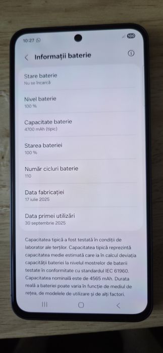 Samsung Galaxy S24 FE | Ca Nou | Baterie 100% (110 cicluri)