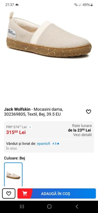 Mocasini dama noi