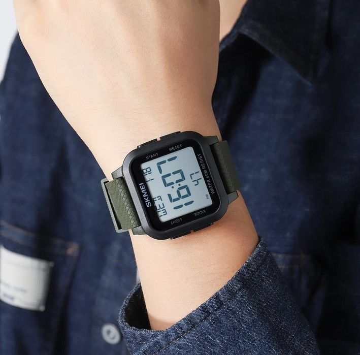 Эркаклар учун SKMEI спорт соатлари – турли рангларда!