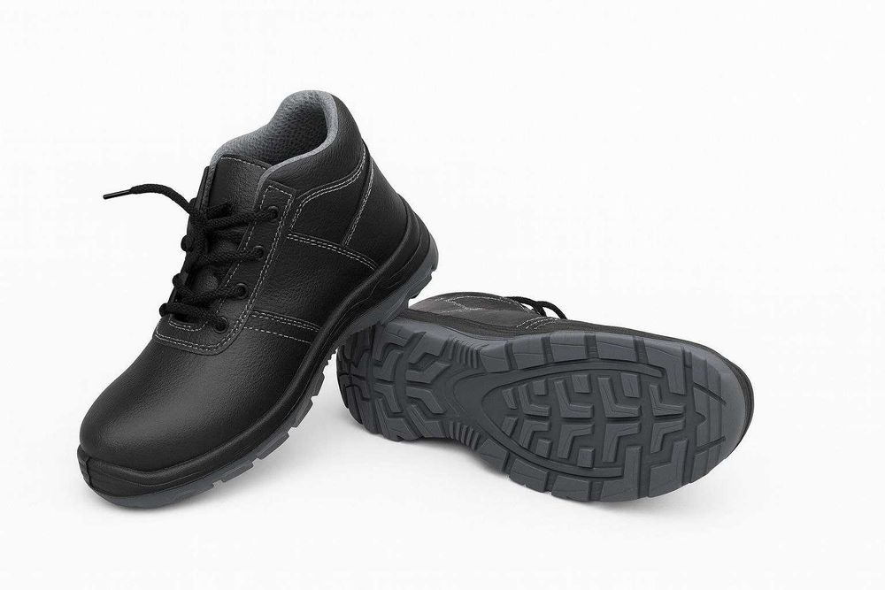 Ботинки рабочие черный Кожа, размеры:39-46