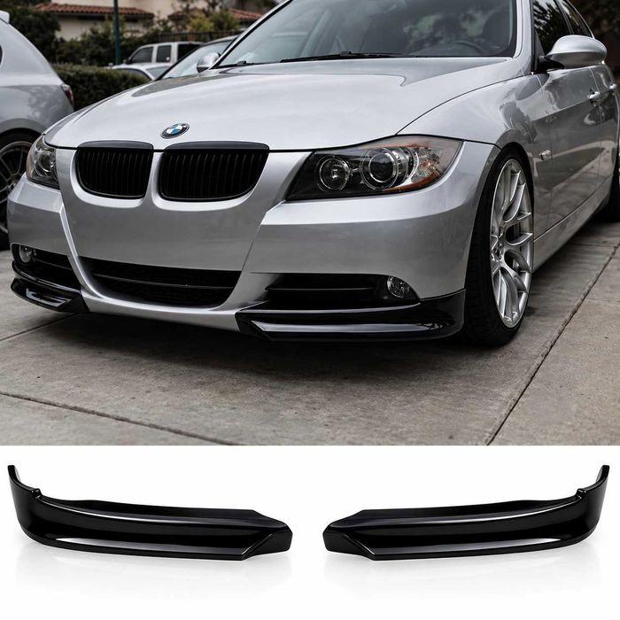 Сплитери за Стандартна предна Броня за BMW E90 BMW E90 Преди Фейс Predi Feis 2004 - 2008 Черен лак! На склад!