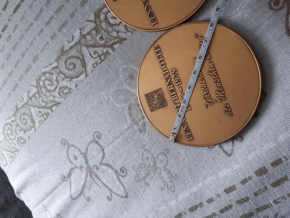 Medalie  Lennart Bernadotte 1909-1979 Gradinar de dragul omului