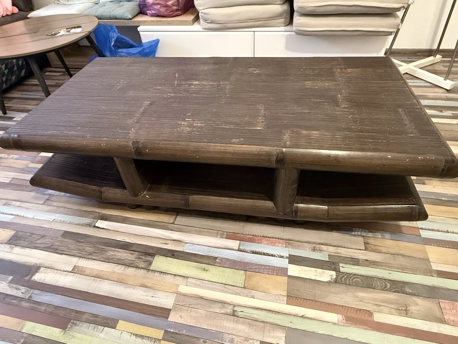 Masa de cafea din bambus masiv