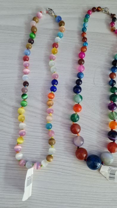 Колье и бусы из натуральных камней