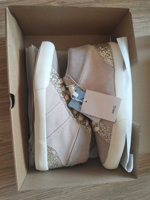 Нови кецове Mango #39 ест кожа