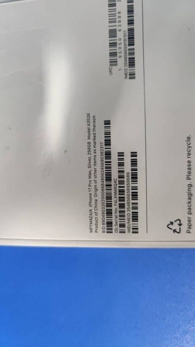 Продаётся айфон 17 про мах можно в рассрочку с 50 процентов оплаты