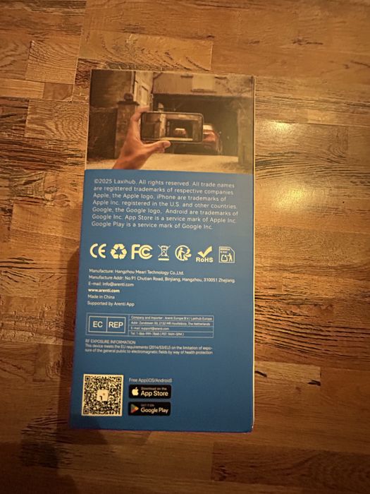 Външна Wi-Fi камера Laxihub W2 3MP + соларен панел