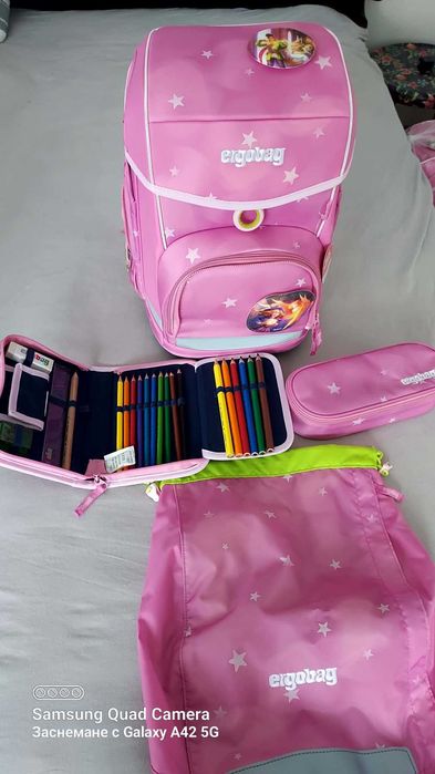Комплект ученически раници Ergobag Cubo WolkenzauBär, 5 бр.