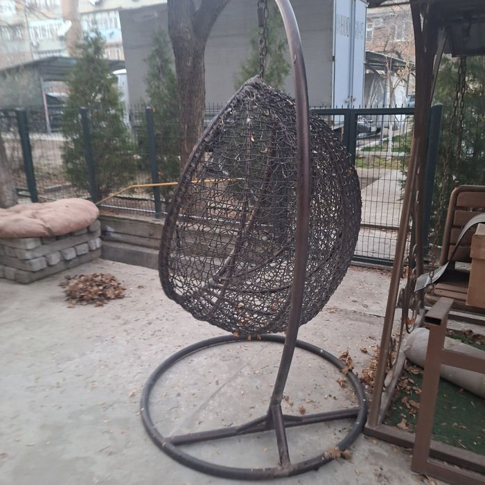 Качеля ротанг плетённая мебель, висячая кресло сидушка