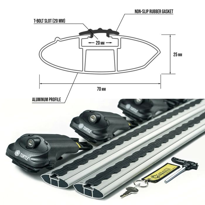 Напречни греди - релси Turtle Air 1