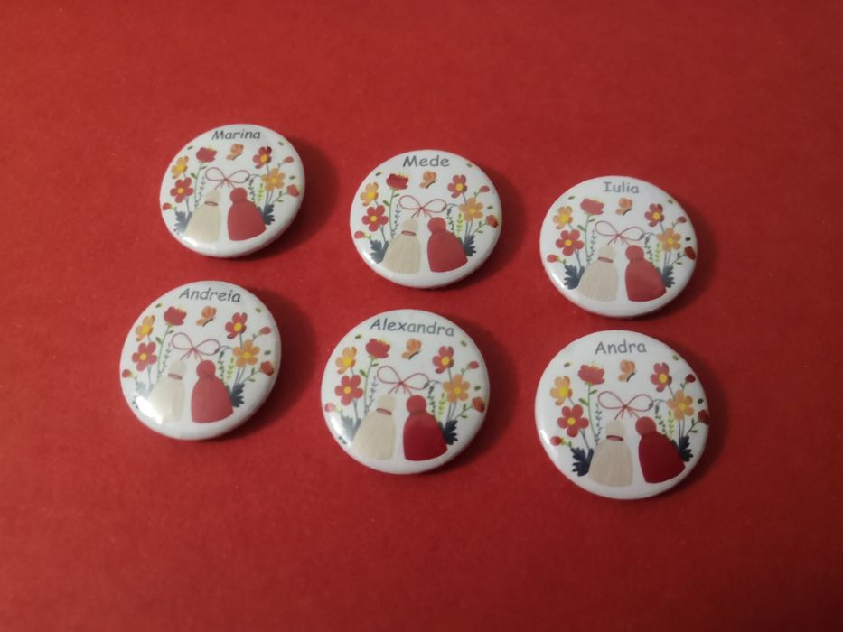 Insigne personalizate martisor/ scoli /evenimente / broșe personalizat