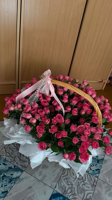 Цветы кустовые розы