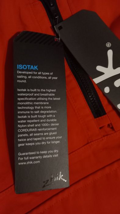 Ново Zhik Isotac XXL непромукаемо яке за яхта/каяк