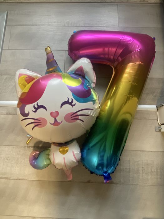 Украса / балони за рожден ден - 7 години