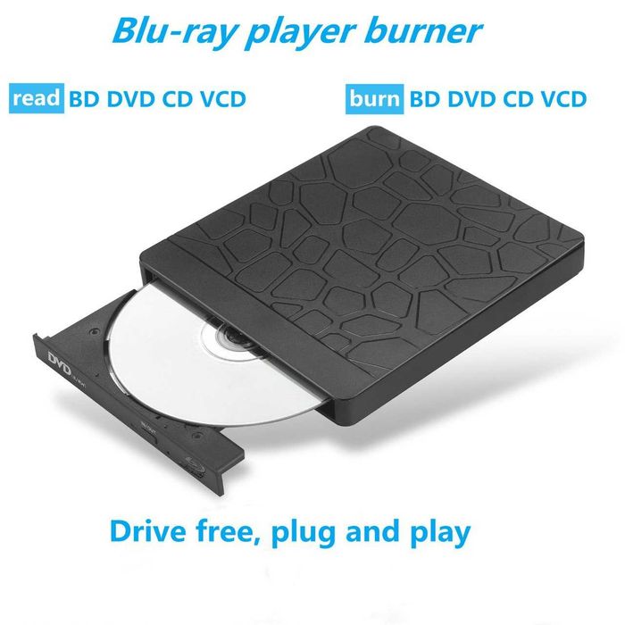 Оптический привод Blu-ray Disc DVD/CD USB Type-C Блу Блю рей дисковод