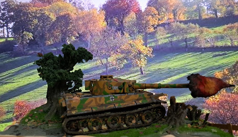Macheta diorama Tiger 1 Ausf. E