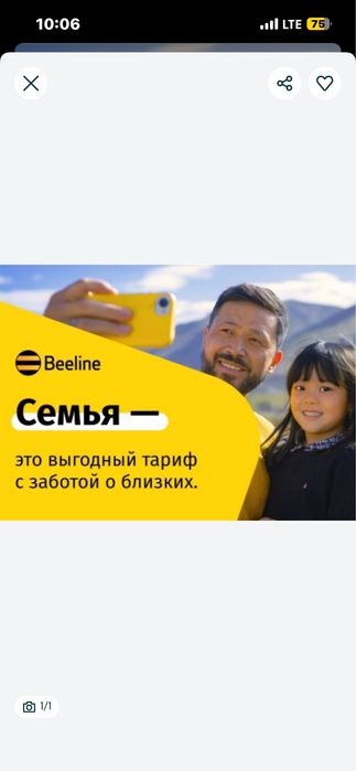 семейный тариф билайн