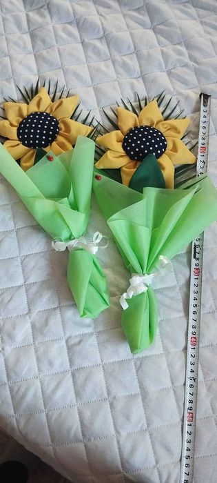 Ръчно изработени цветя от плат