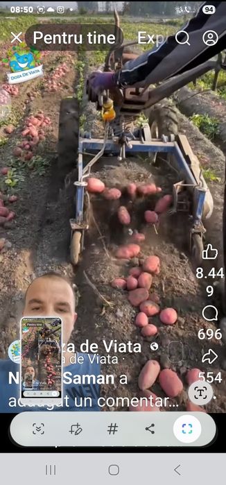 Masina de recoltat scos cartofi ceapa usturoi motocultor