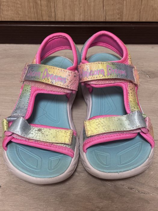 Sandale Skechers marime 28 curcubeu  cu luminite