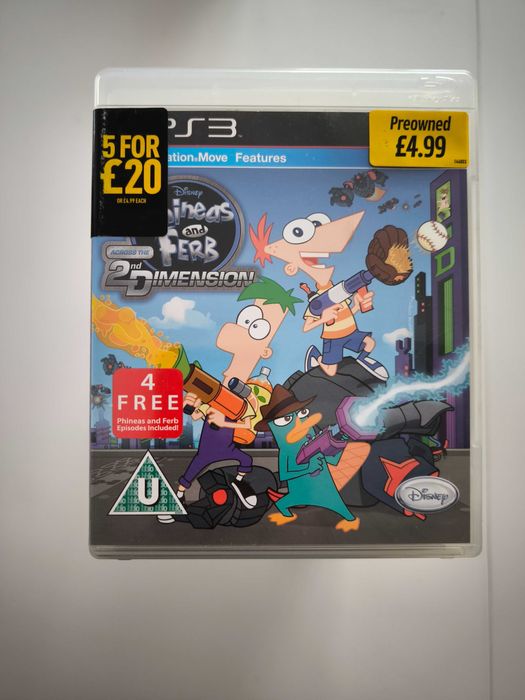 Phineas And Ferb Across the 2D dimensions Disney PS3 ПС3