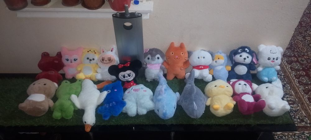Yumshoq O'yinchowlar bor Ayiqchalar Labubu Stich Goz Pingvin va xakozo