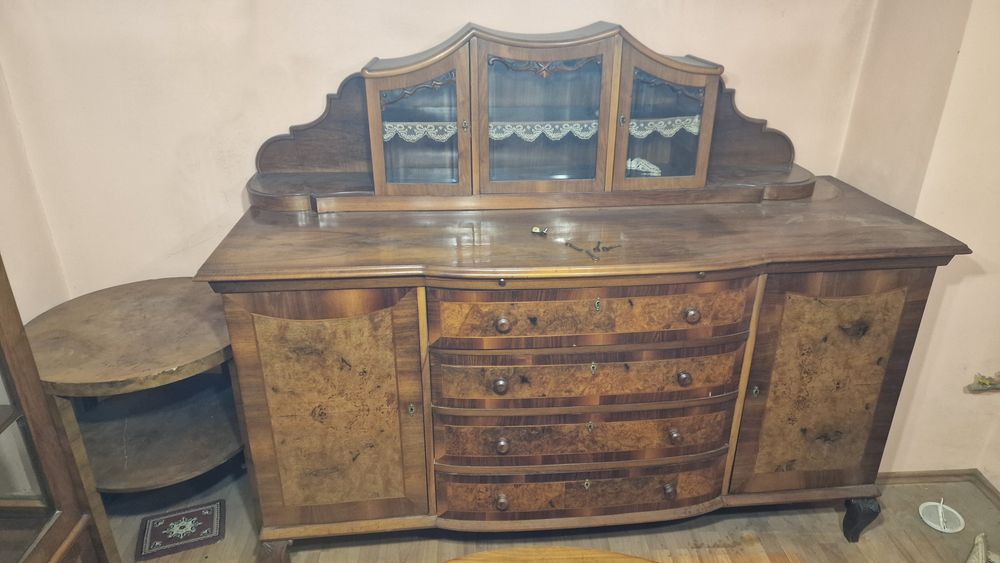 Mobilă veche din lemn – set vintage / mobilier de epocă