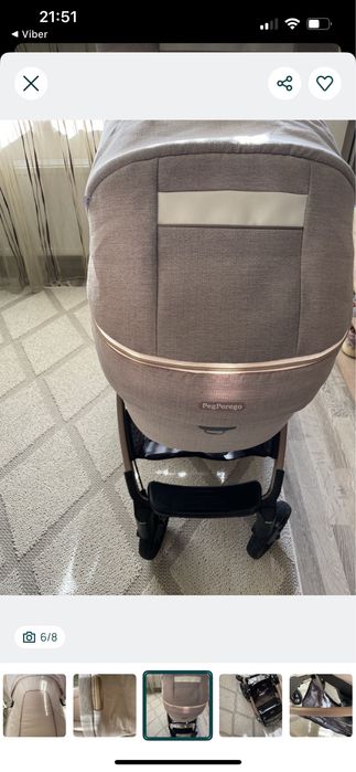 Бебешка количка 2 в 1 Peg Perego Book Modular SLK – много запазена