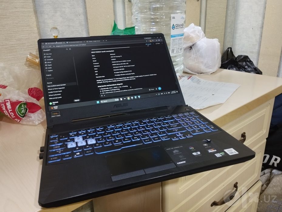 ASUS FX506LH    Protsessor: Intel Core i5-10300H 10-avlod v