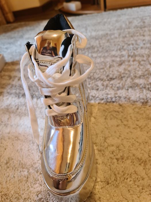 Ghete dama argintii de lux , 36