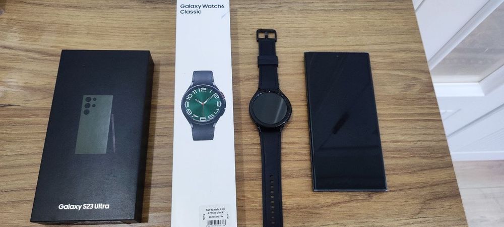 Samsung galaxy S23ultra +   watch 6 classik 47mm
