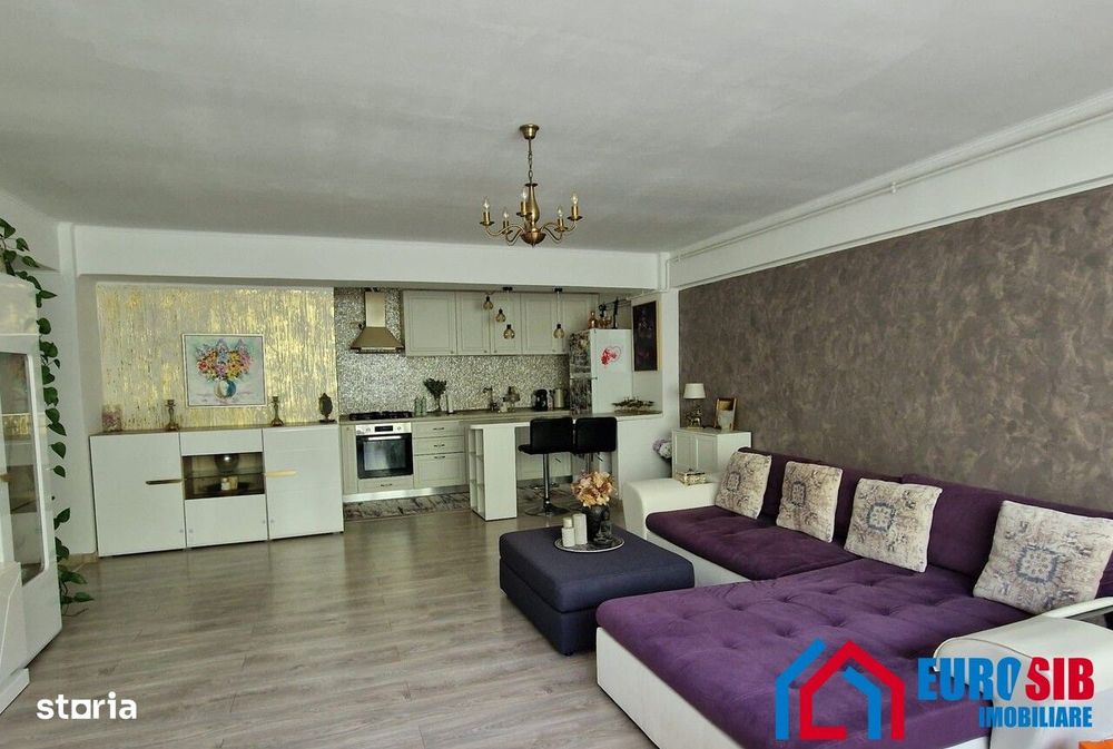 Apartament 3 camere etaj 1 complet mobilat in Sibiu D Stanca