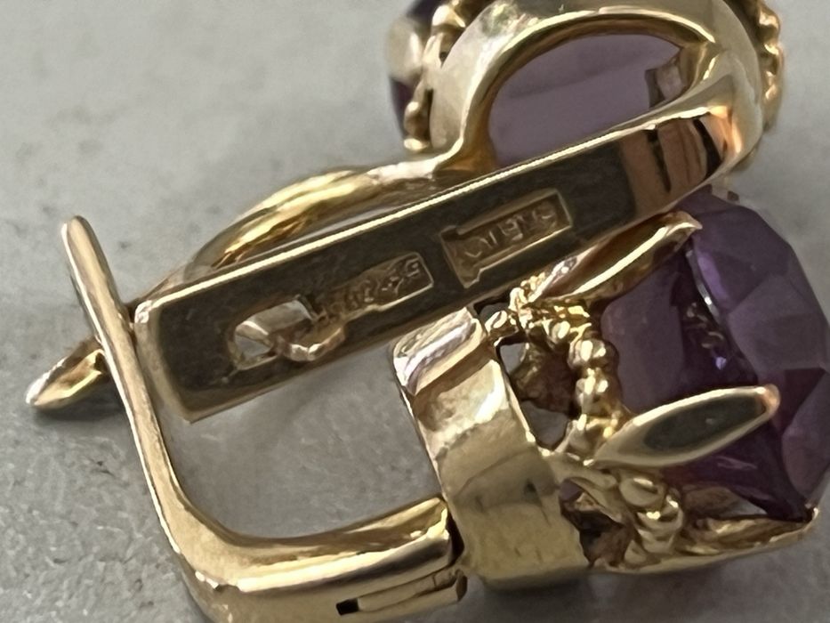 Золотые серьги 583