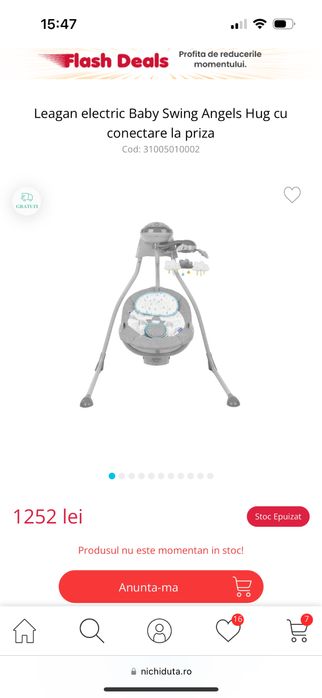 Baby Swing Angel leagan Kikkaboo