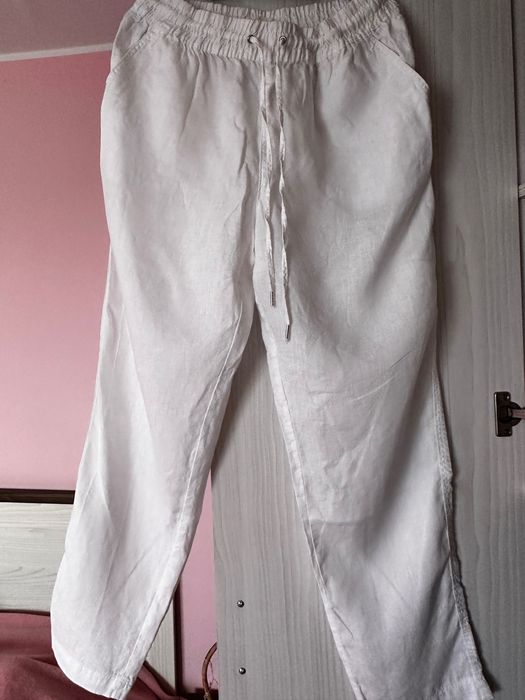 Pantaloni din in 100%