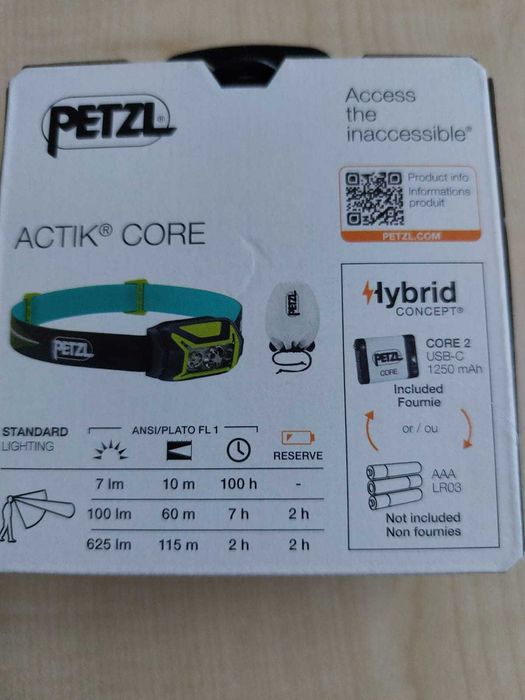 Lanterna frontala Petzl Actik Core 600
