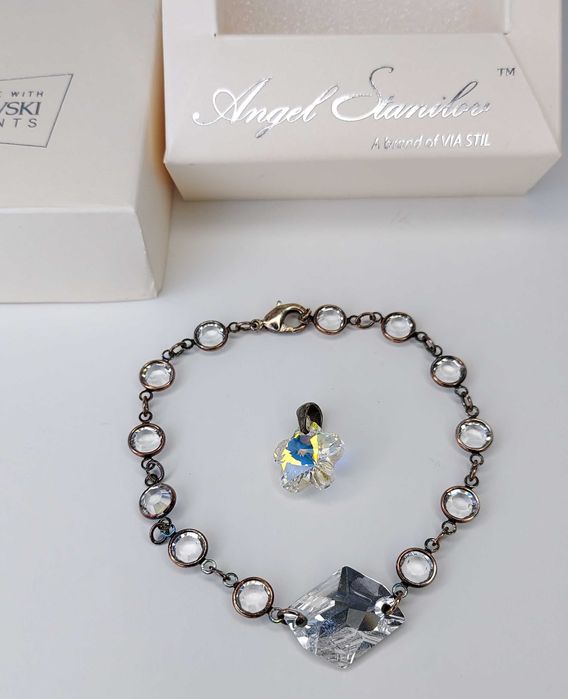 Swarovski гривна и висулка