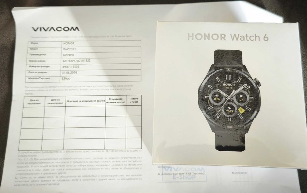 Honor 6 watch  black