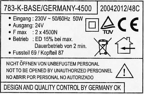 Somiera electrică 80x200 adus fin Germania  nou