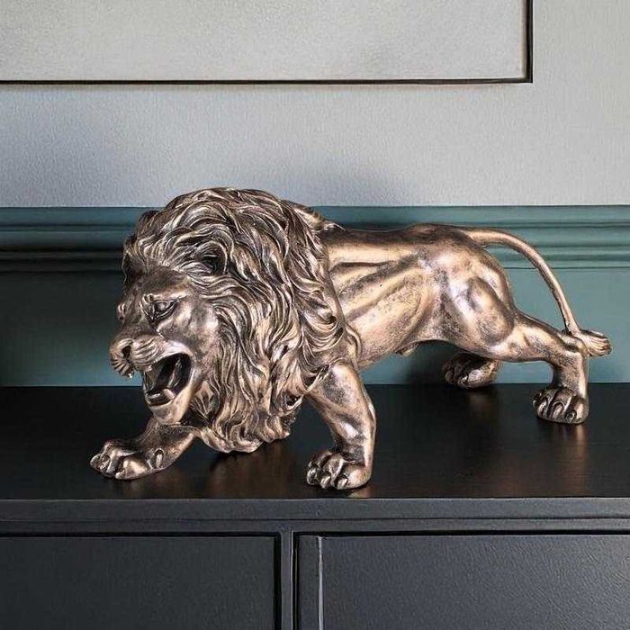 Нова Статуетка Лъв  или Закачалка Лъв за Стена 22см -Декорация