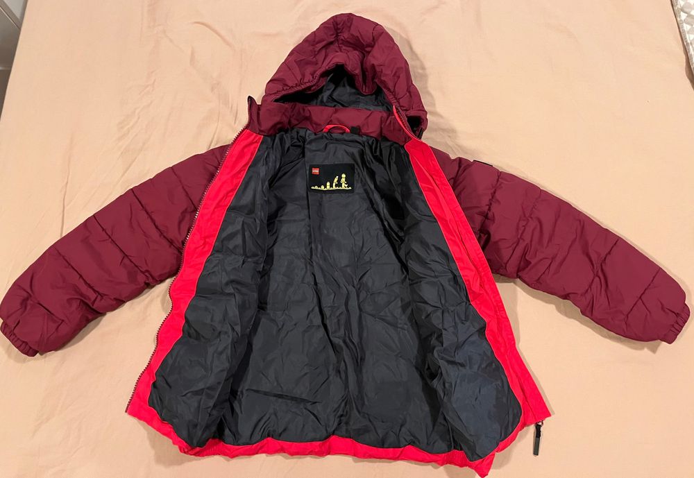 Детско зимно яке LEGO WEAR (128cm) - червено