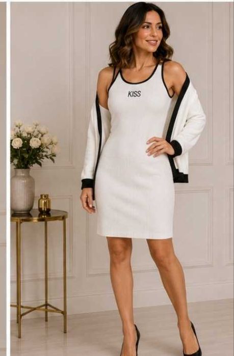 Compleu dama rochie și cardigan