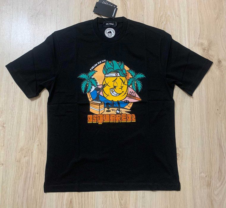 Нови мъжки тениски с етикети Dsquared D2 в черен и бял цвят S-XL
