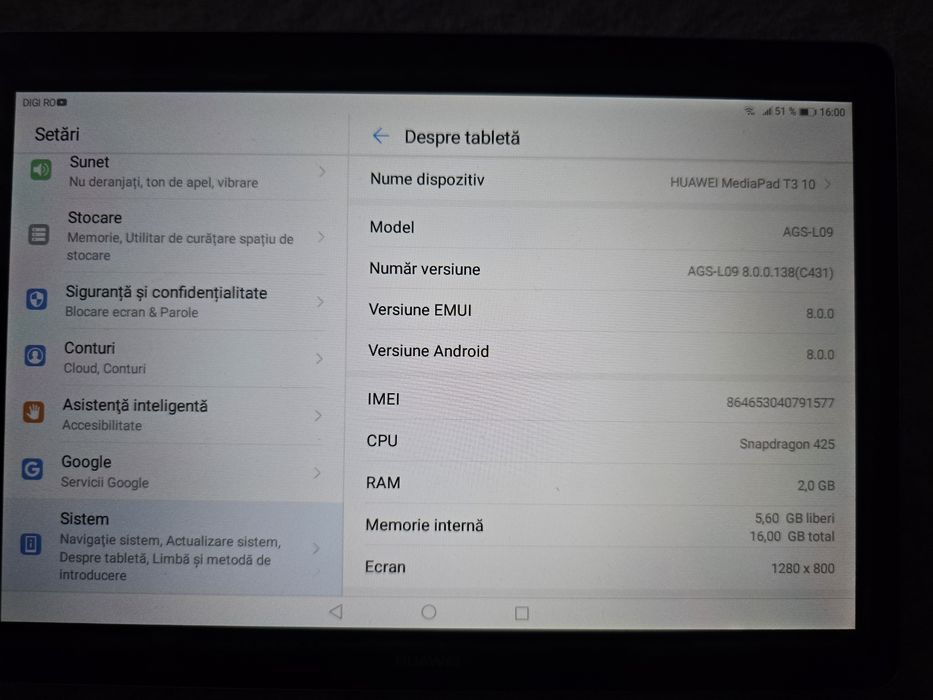 Tableta Huawei Mediapad T3 10