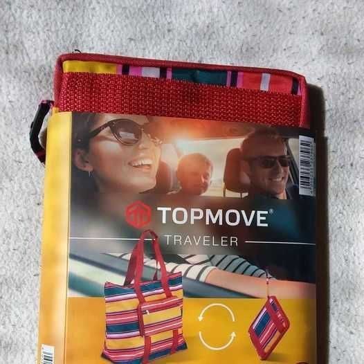 Rucsac,geantă pliabila multicoloră (capacitate 25l),nou.