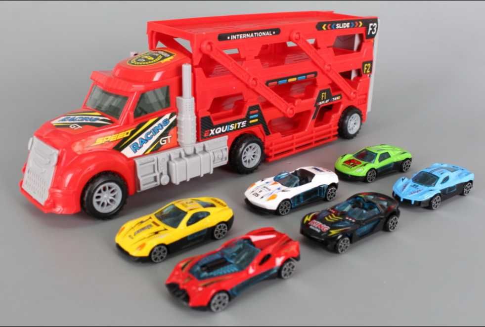 Автовоз с шест метални коли