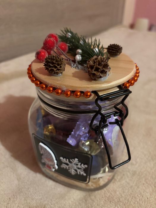 Коледен буркан за бонбони