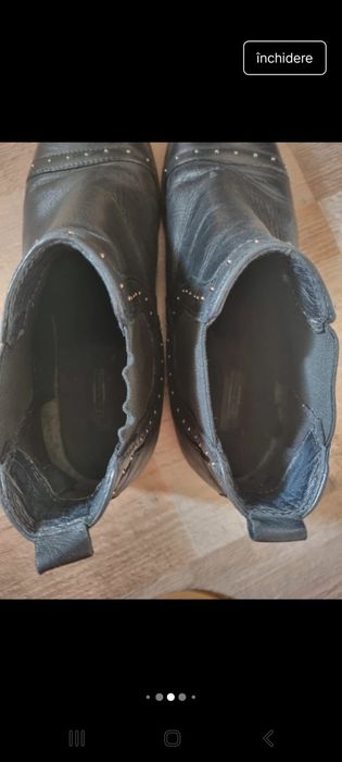 Ghete chelsea dama piele naturala