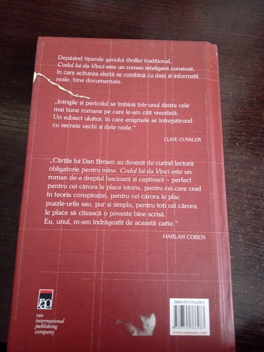 Carte Codul lui Da Vinci de Dan Brown
