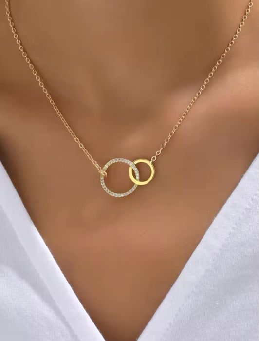 Дамски бижута от стомана с златисто и сребро покритие